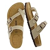 CUSHIONAIRE Luna Crossover Toe Strap Womens Sandals