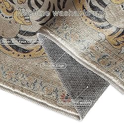 Pphcpx Tibetan Tiger Rug for Living Room 5x8 ft