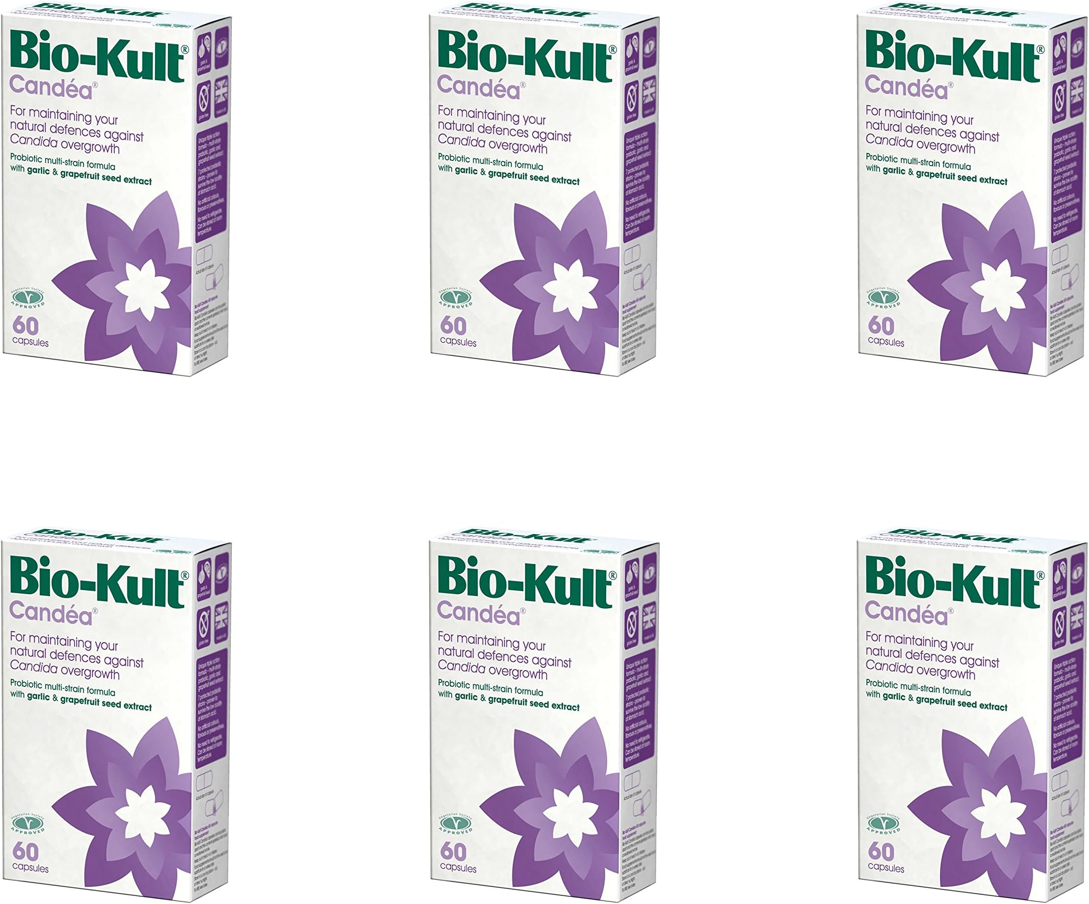 (6 PACK) - Bio Kult High Strength Candea Probiotic Capsules | 60s | 6 PACK - SUPER SAVER - SAVE MONEY