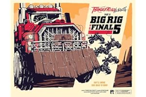 Restoration Games Thunder Road Vendetta Big Rig & The Final 5 - Racing and Strategy Board Game for Adults - Post-Apocalyptic Demolition Derby Racing Game - 2-5 Players - 30-75 Min Playtime - Ages 10+