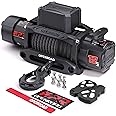 OPENROAD 13500 lb Recovery Winch with Synthetic Rope and 2 Wireless Remotes - IP68 Waterproof 12V Electric Winch for Jeep, SUV, Truck & Trailer - Panther Series 3S