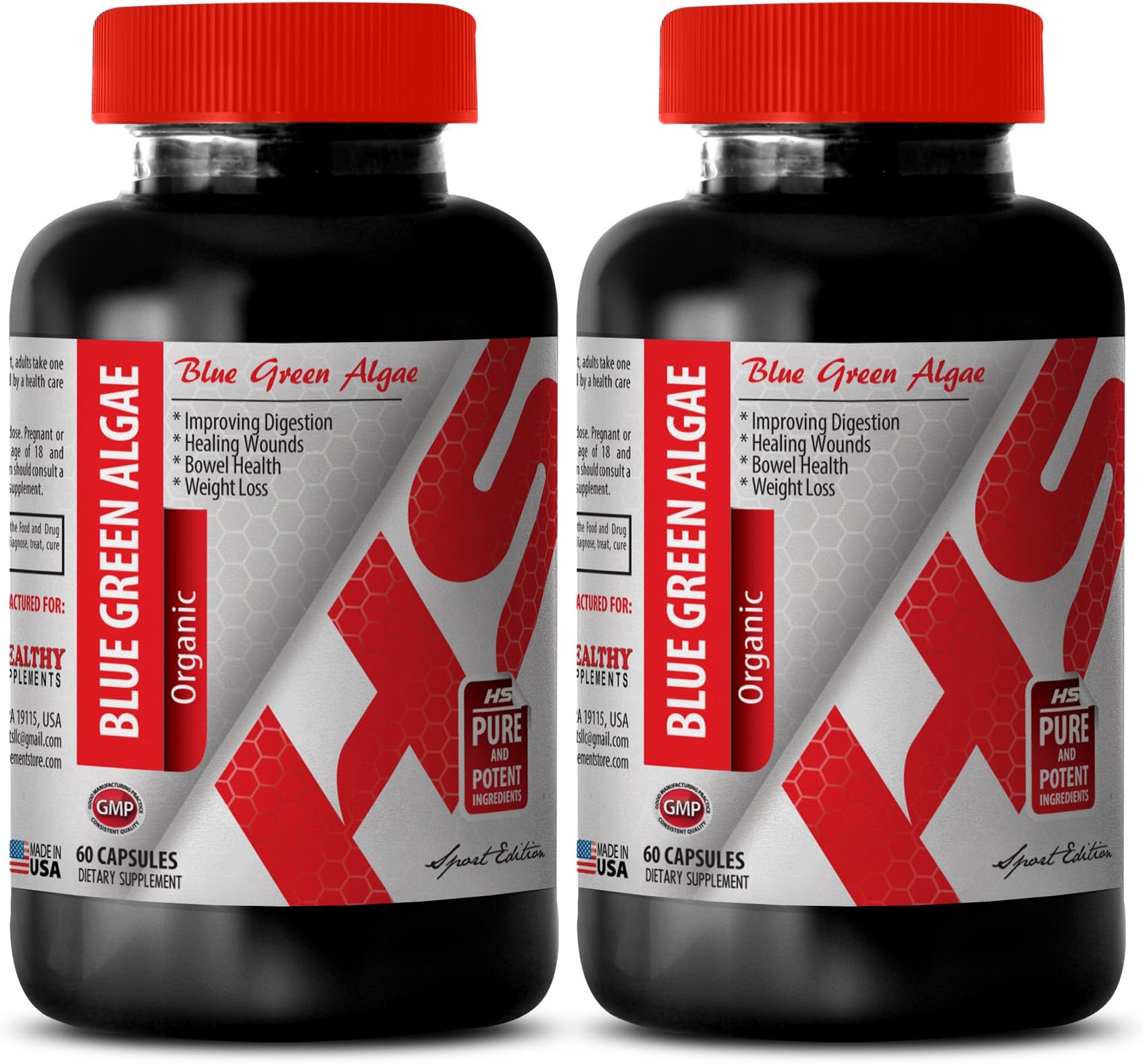 Klamath Tablets - Blue Green Algae Organic 500 MG - Improve Attention (2 Bottles)