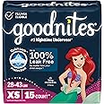 Goodnites Girls' Nighttime Bedwetting Underwear, Size Extra Small (28-43 lbs), 15 Ct, Packaging May Vary