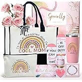 IANFEPH Best Mom Ever Gifts Mothers Day from Daughter Son Birthday Thank You Gift Basket for Mother in Law, Women, New Mom Valentines Gift Box for Wife from Husband with Canvas Tote Bag Tumbler Sock