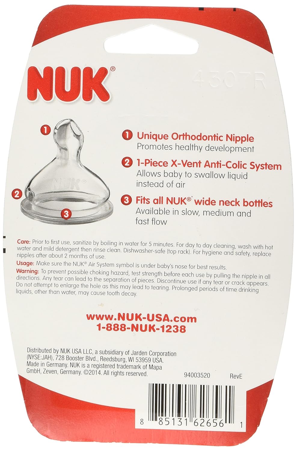 nuk nipples size 1 medium flow