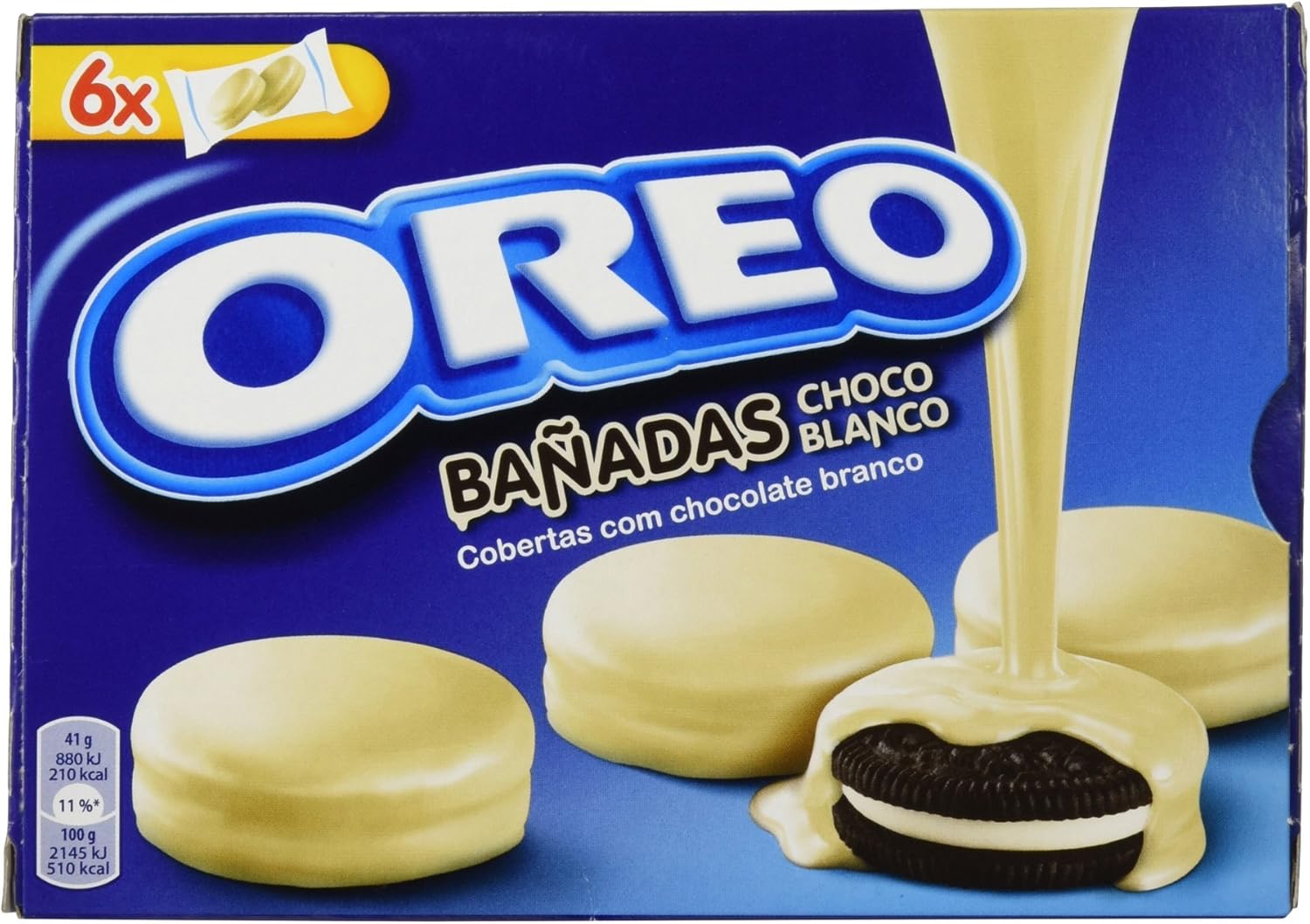 Oreo Bañadas - Galletas Cubierto de Chocolate Blanco - 6 bolsas de 2 galletas - [pack de 5]: Amazon.es: Alimentación y bebidas