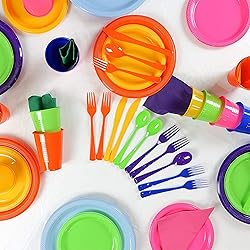 350 PCS Disposable Tableware Combo Pack