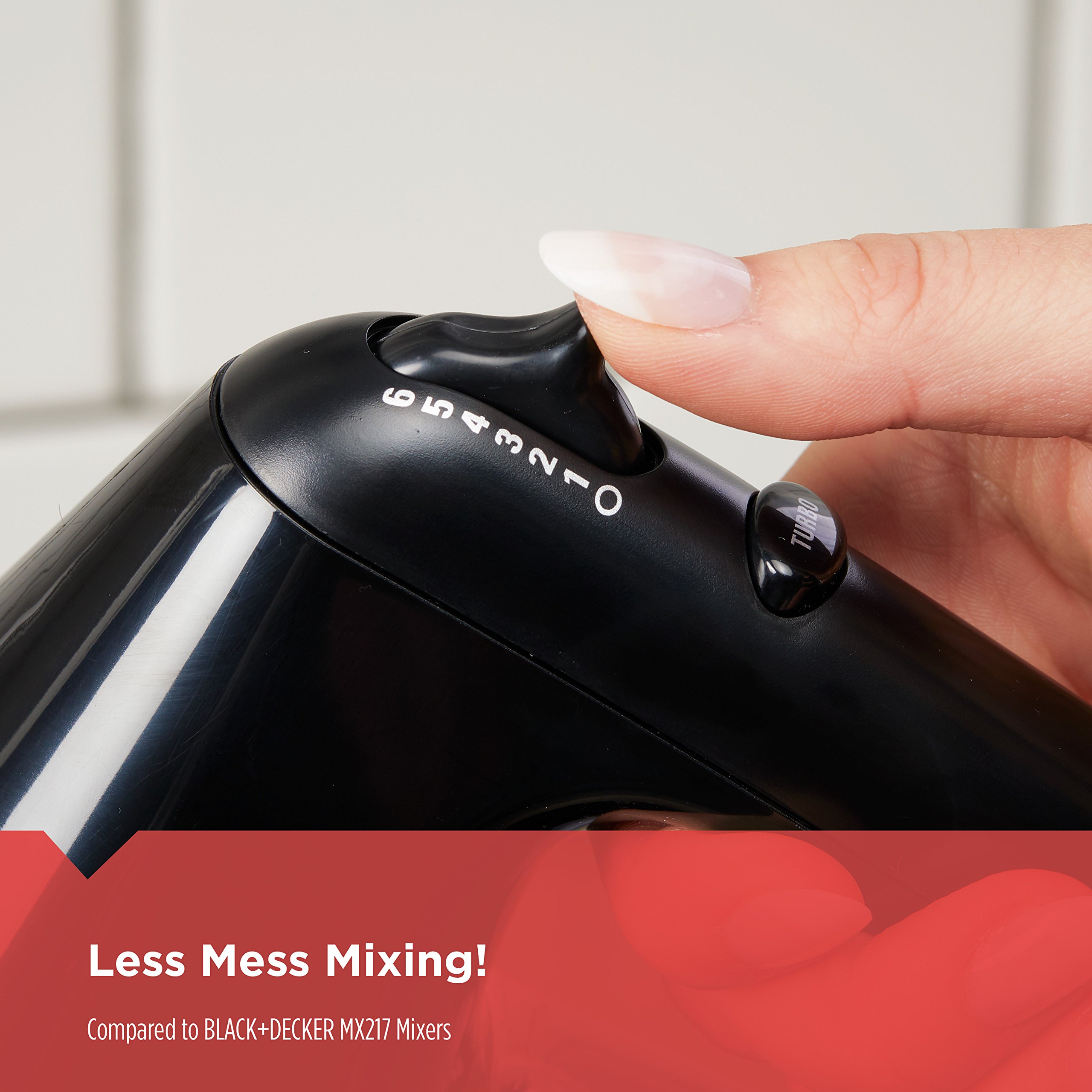 BLACK+DECKER 6Speed Hand Mixer with 5 Attachments & Storage Case