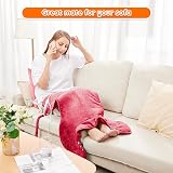 Mia&Coco Comfort Red Electric Heating Pad 60x100cm Back Neck Shoulders 6 heat view 5