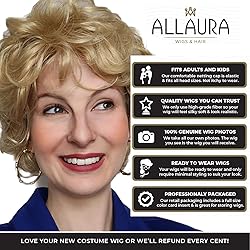 ALLAURA - Betty Golden Grandma Wig for Women