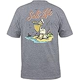 Salt Life Mens Salt Life Gone Fishin' Short Sleeve Tee