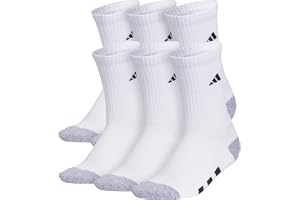 adidas Kids Athletic Cushioned Crew Socks 6 Pairs