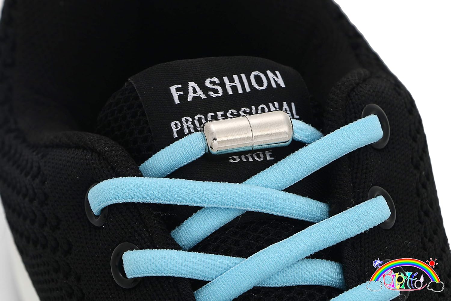 Amazon Pipitto 結ばない靴ひも パステル 3色 ガールズ ボーイズ スカイ ブルー シューズ バッグ