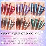 AIMEILI Magnetic Gel Nail Polish Set 6pcs Cat Eye UV LED 8ml Gift Kit view 3