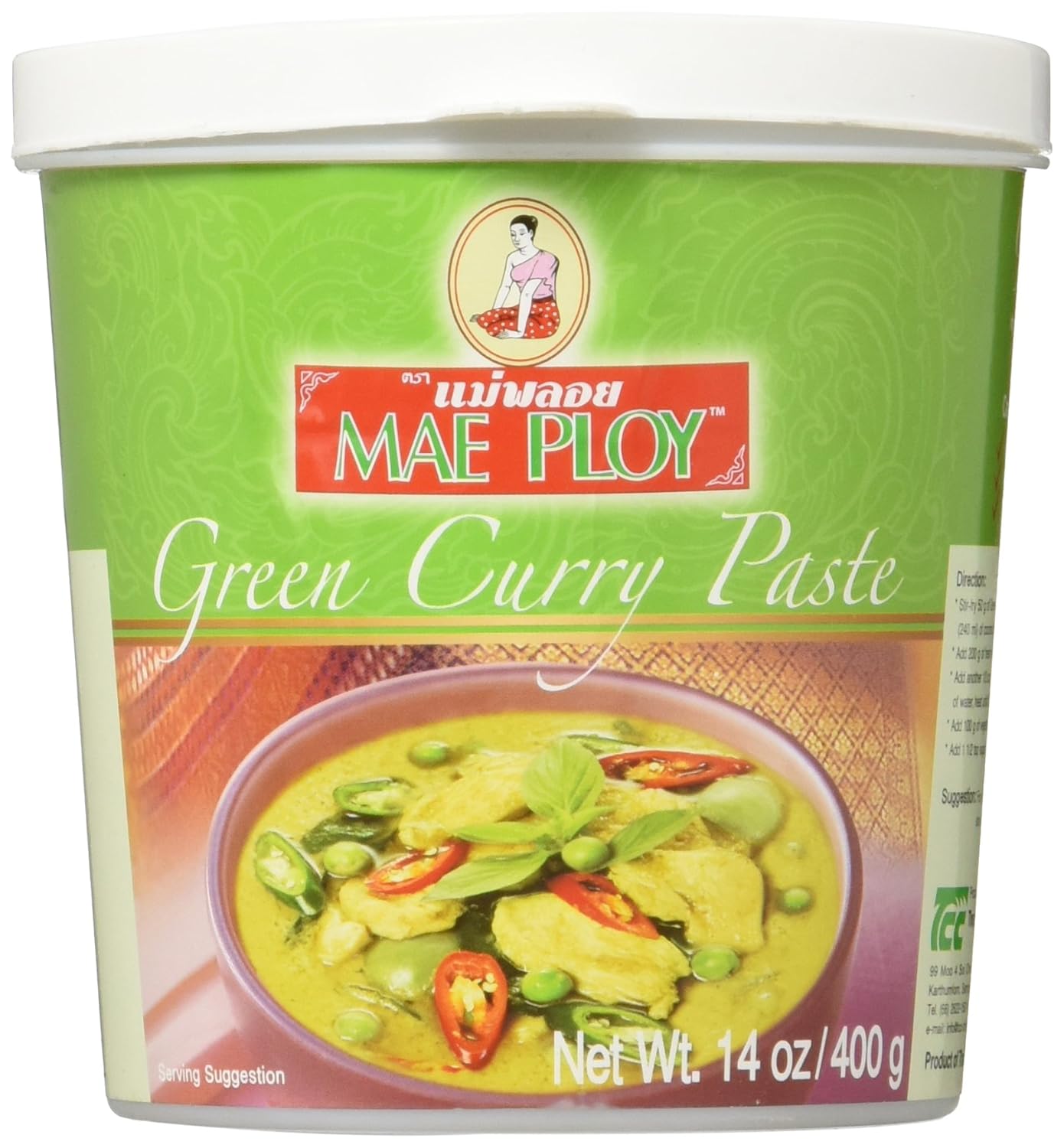Mae Ploy Green Curry Paste, 400 g: Amazon.co.uk: Grocery
