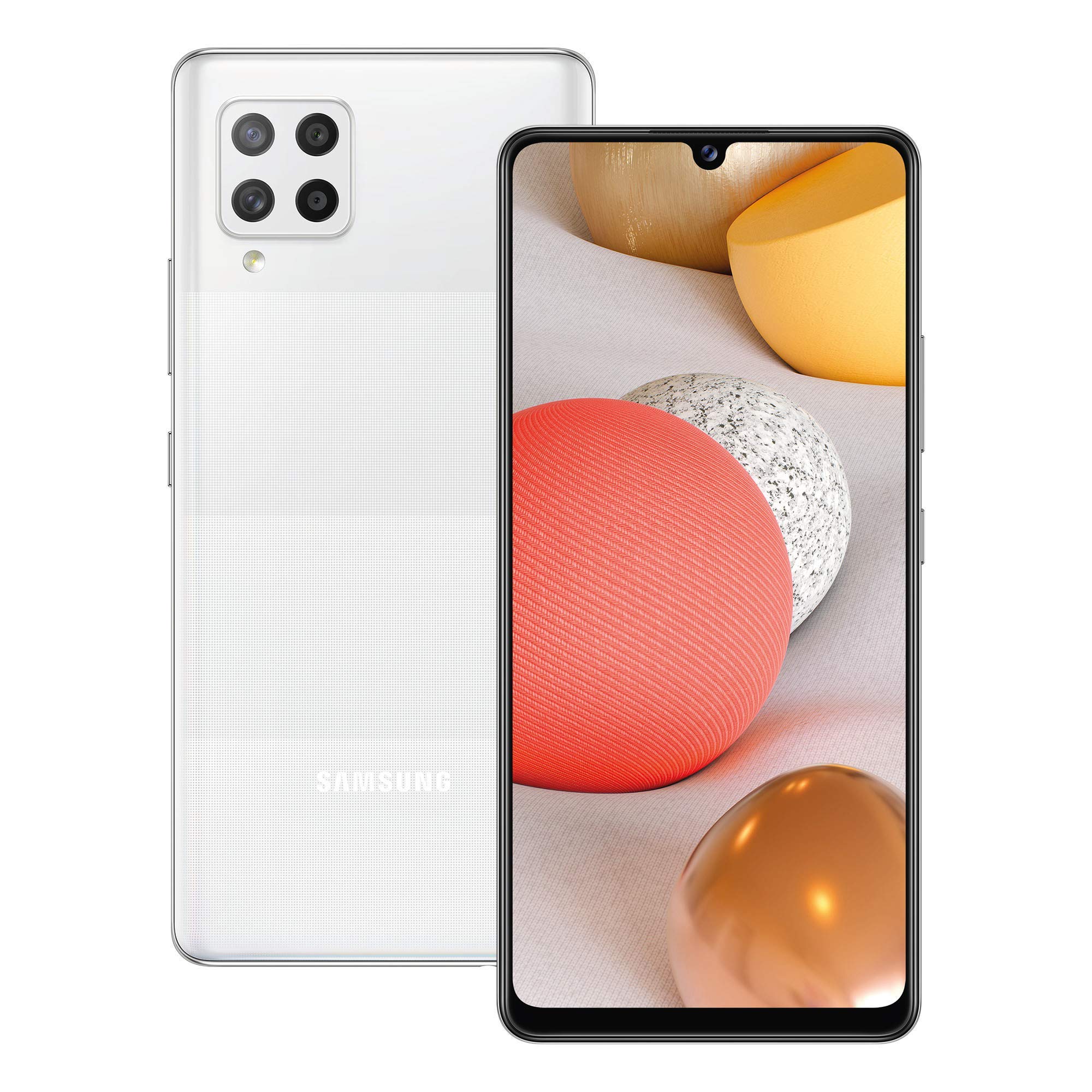 Samsung Galaxy A42 5G Smartphone SIM-Free Android Mobile Phone Prism Dot White, (UK Version)