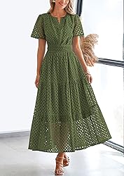 PRETTYGARDEN Womens 2025 Summer Maxi Dress Short