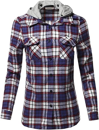 button up with hoodie