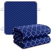 Lekàg 2 Pack Bed Pads for Incontinence Washable Positioning Bed Pad with 4 Handles, Absorbent Bed Pad Waterproof Underpads ,Elderly bedridden, Overnight Pads for Incontinence (34×36 Inch - 2 Pack)