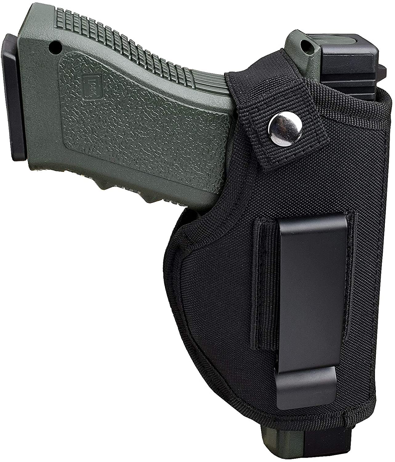 ZONSUSE Universal Tactical Leather Holster, Left/Right Handed, Concealed Carry, Non-Slip, Black