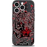 SIMPLYMDRN Slim for iPhone 12 Pro Case - Beast Design - Cool Case for Men - Tigerr Art Cover - Slim and Flexible (Tigerr Black)