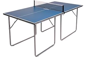JOOLA Midsize Compact Table Tennis Table Great for Small Spaces and Apartments – Multi-Use Free Standing Table - Compact Stor
