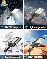 Gefolly SL-9500W Solar Street Light Outdoor