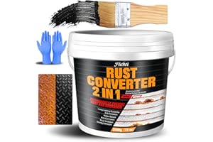Rust Converter Paint - 2 in 1 Metal Primer, Rust Reformer Encapsulator & Inhibitor, Water-Based Heat Resistant, Anti-Corrosio
