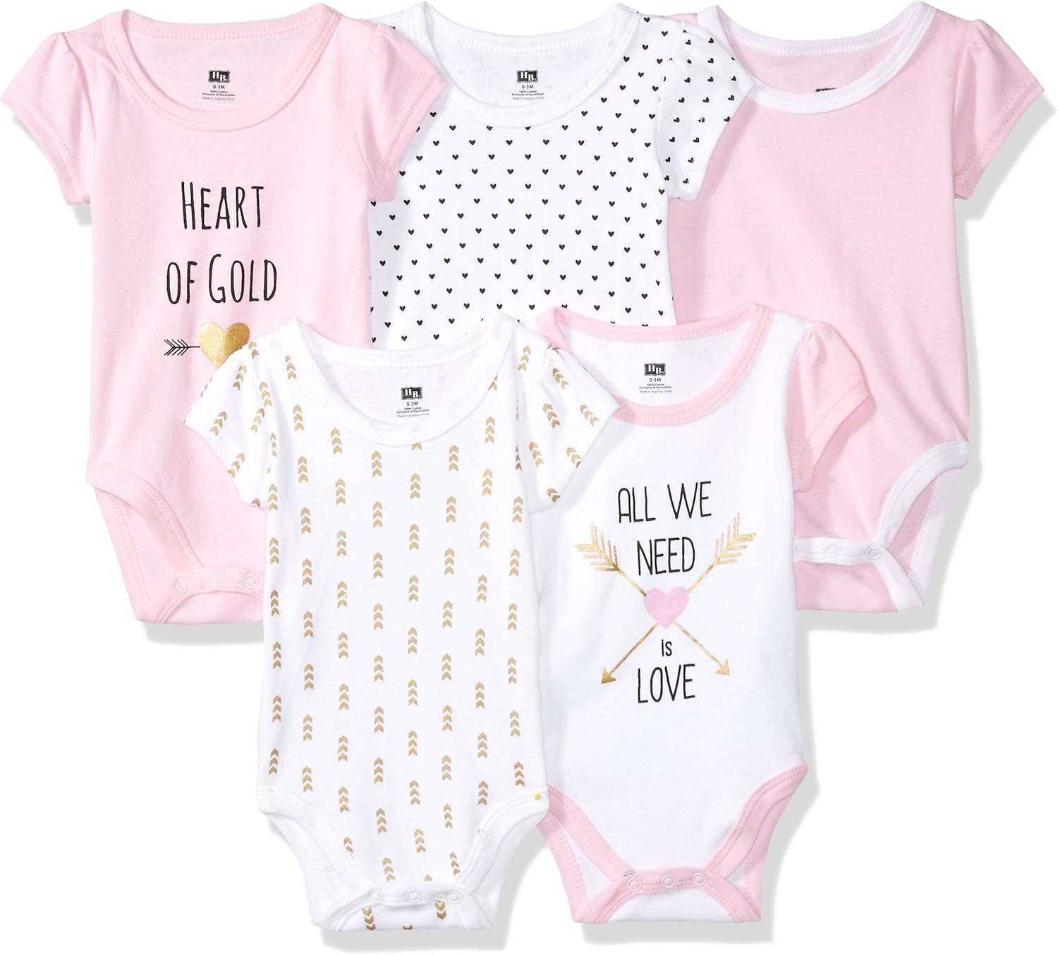 Hudson Baby Unisex Cotton Bodysuits: Clothing