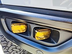 iJDMTOY 2pc 2500K Selective Yellow Colored LED Pod