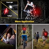 Defurhome Bike Light Set Front and Rear USB Rechargeable 2000mAh 4 Modes view 7