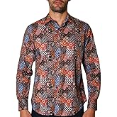 Robert Graham Mens Merillo Long Sleeve Woven Button Down Shirt