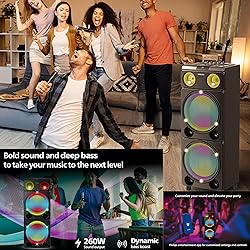 PHILIPS Bluetooth Party Speaker, 260W Max Powerful