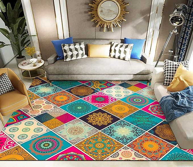 Amazon.de: V-Parasoll Moderner Boho Retro-Stil Abstrakt Wohnzimmer