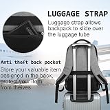 Marcello Laptop Backpack 15.6 Inch USB Charging Anti Theft Grey view 6