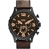 Fossil Men's Nate Oversized Stainless Steel Chronograph Watch
