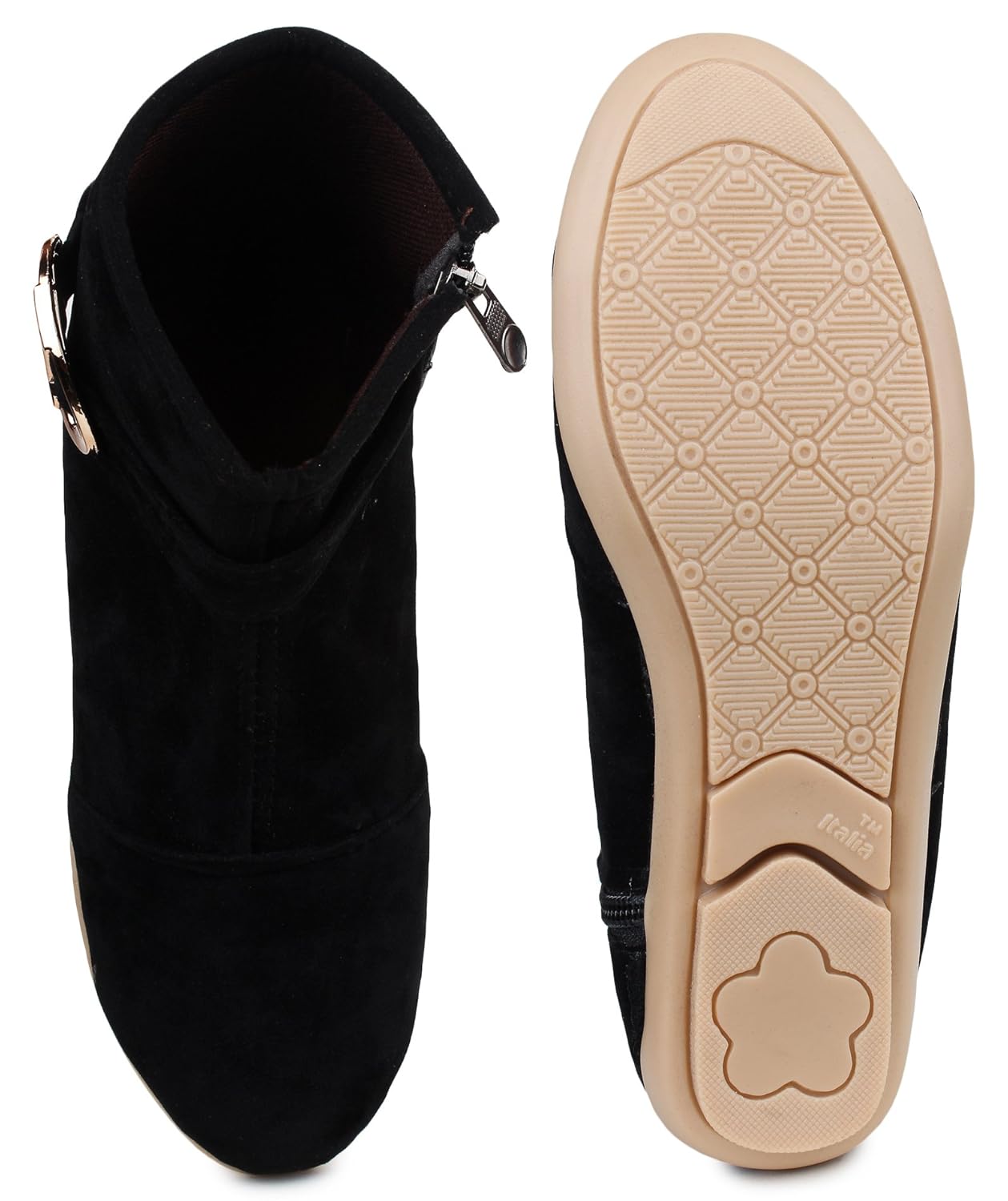 do bhai boot-daimond-buckle fashionable, stylish & smart casual boots for women