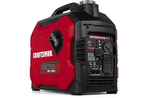 Craftsman 2500-Watt Gasoline Portable Inverter Generator red, black