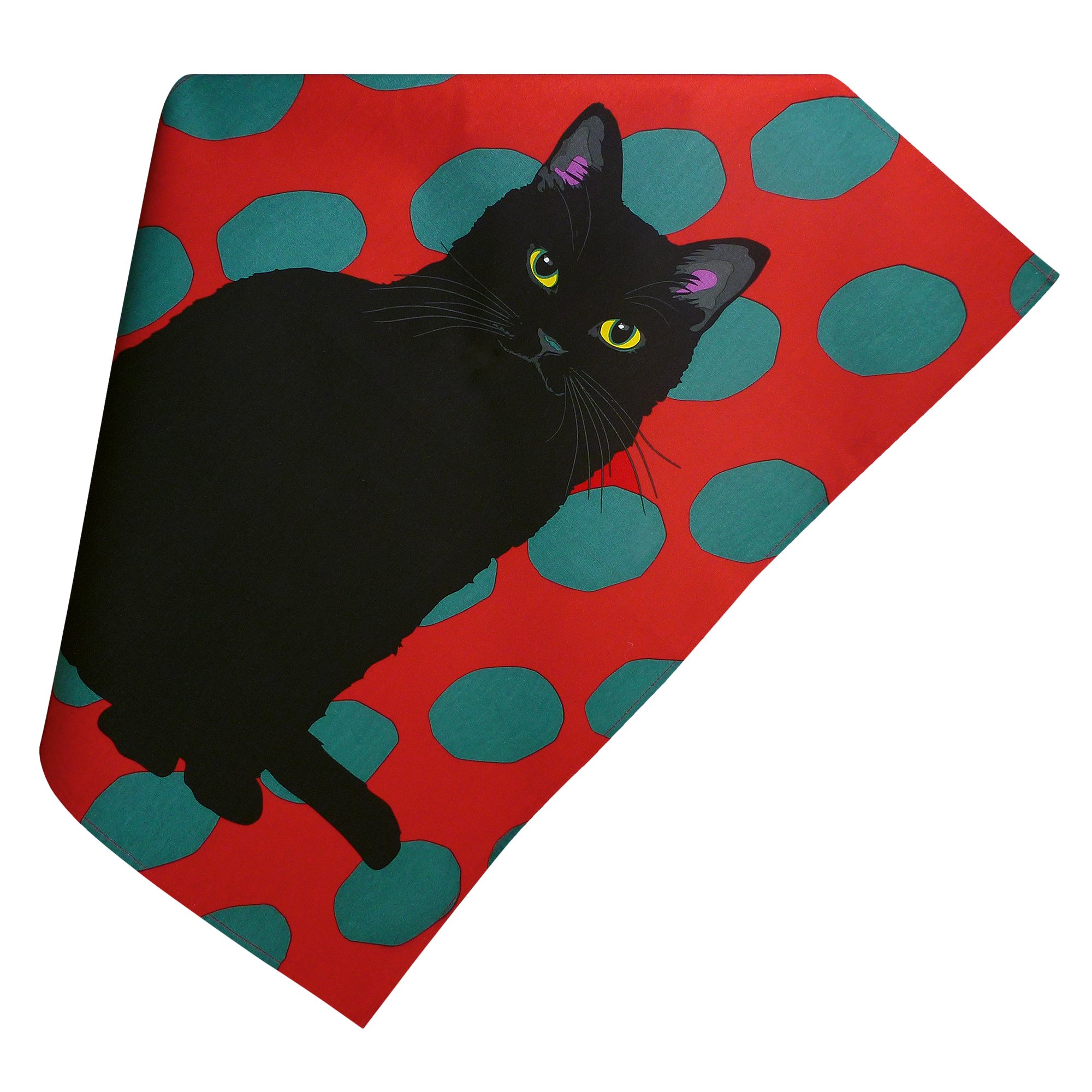 Black Cat Tea Towel