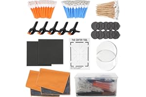 LUVCOSY 223 Pcs Trade Card Care Clean Kit, Card Cleaning & Flattening, Polishing Restoration Kit with Card Grading Centering Tool for TCG PSA Rated Sports Cards Collectors to Repair and Grade Card.