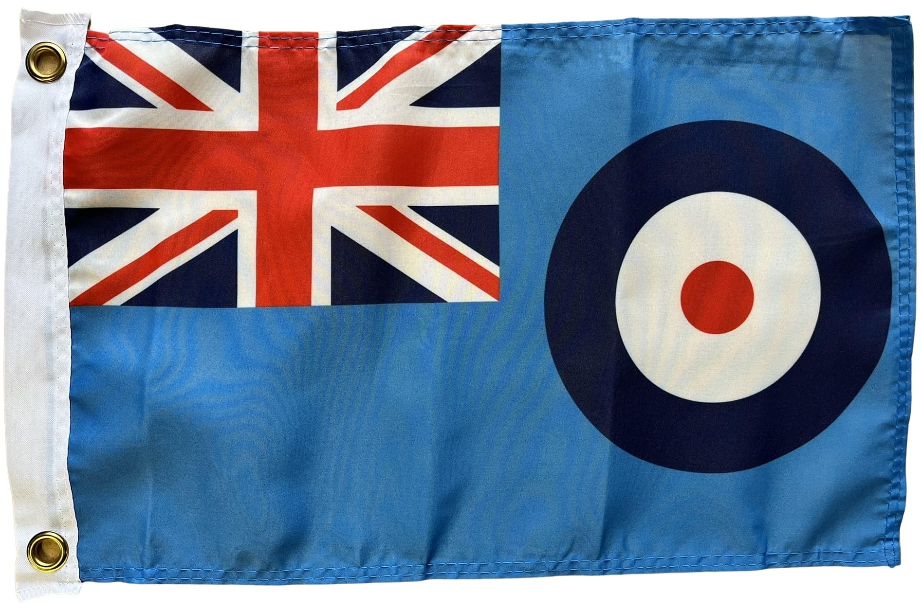 NWFlags RAF Ensign Flag 17" x 11" 75d Premium Polyester | Polyester 1.5x1 foot material flag with 2 Eyelets