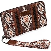 X Wrangler Wristlet Western Wallet Boho Aztec Credit Card Holder for Women