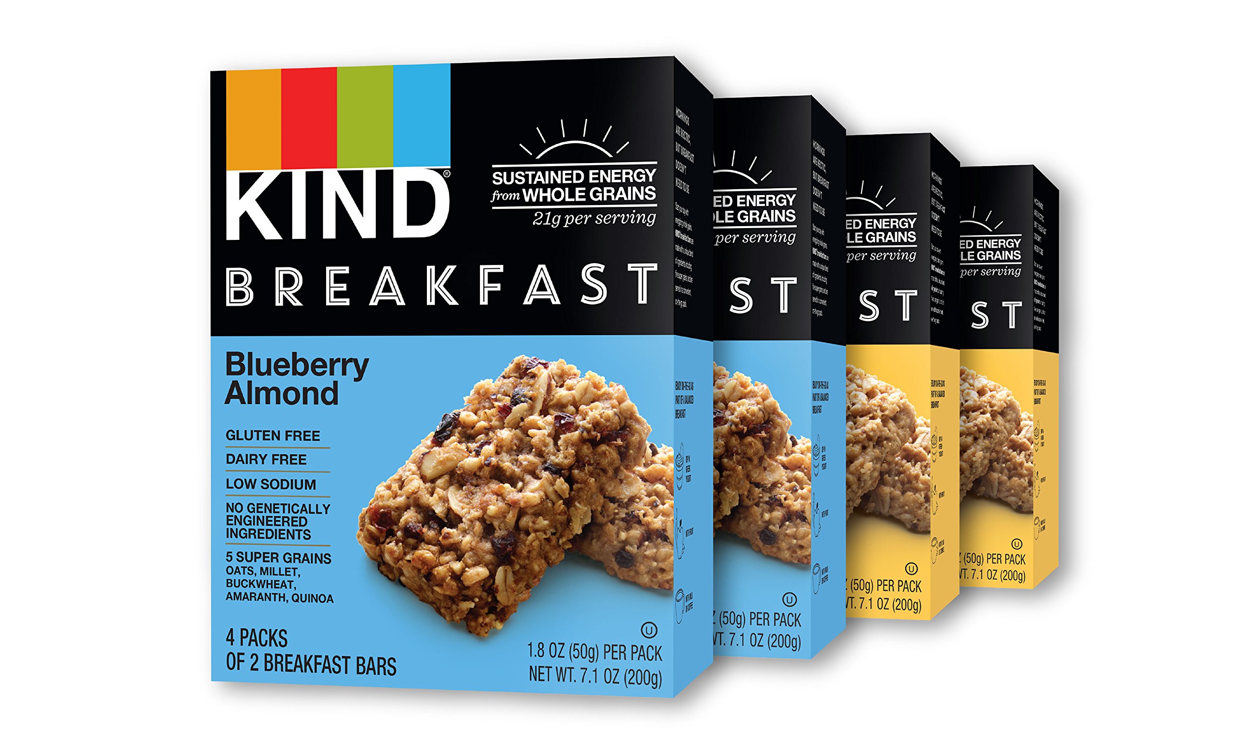 KIND Breakfast Bars Variety Pack, Dark Chocolate Protein & Peanut