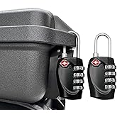 2 Pack TSA Approved Gun Case Locks - 4 Digit Travel Locks, Small Combo Padlocks for Pistol & Revolver Hard Cases