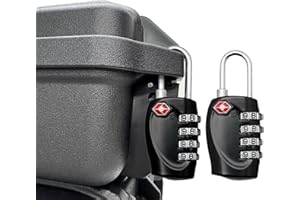 LAFENLIN 2 Pack TSA Approved Gun Case Locks - 4 Digit Travel Locks, Small Combo Padlocks for Pistol & Revolver Hard Cases