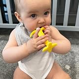 Nuby Banana Soothing Teether BPA-Free Easy Grip 3 Months Plus One Size view 4