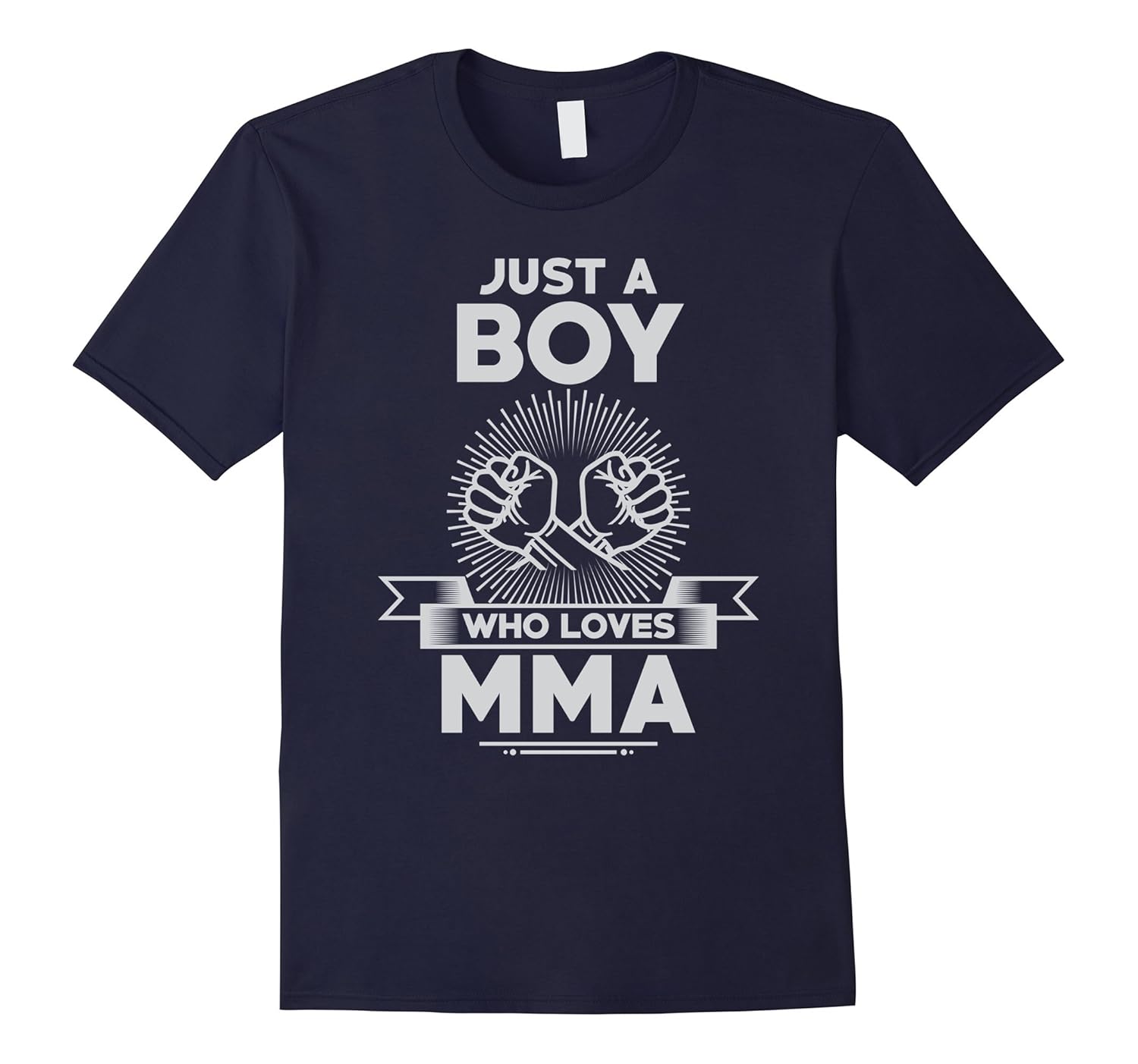 Just A Boy Who Loves MMA Shirt Mixed Martial Arts Gift Men-ANZ