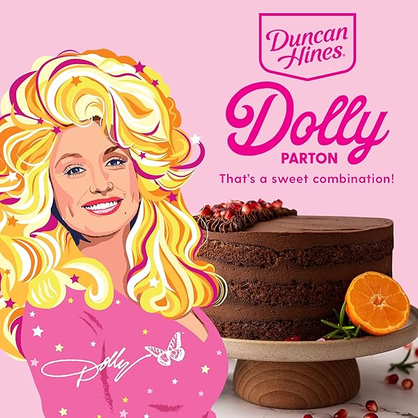 DUNCAN HINES DOLLY PARTON’S FAVORITE CHOCOLATE BUTTERCREAM FLAVORED CAKE FROSTING, 16 OZ.