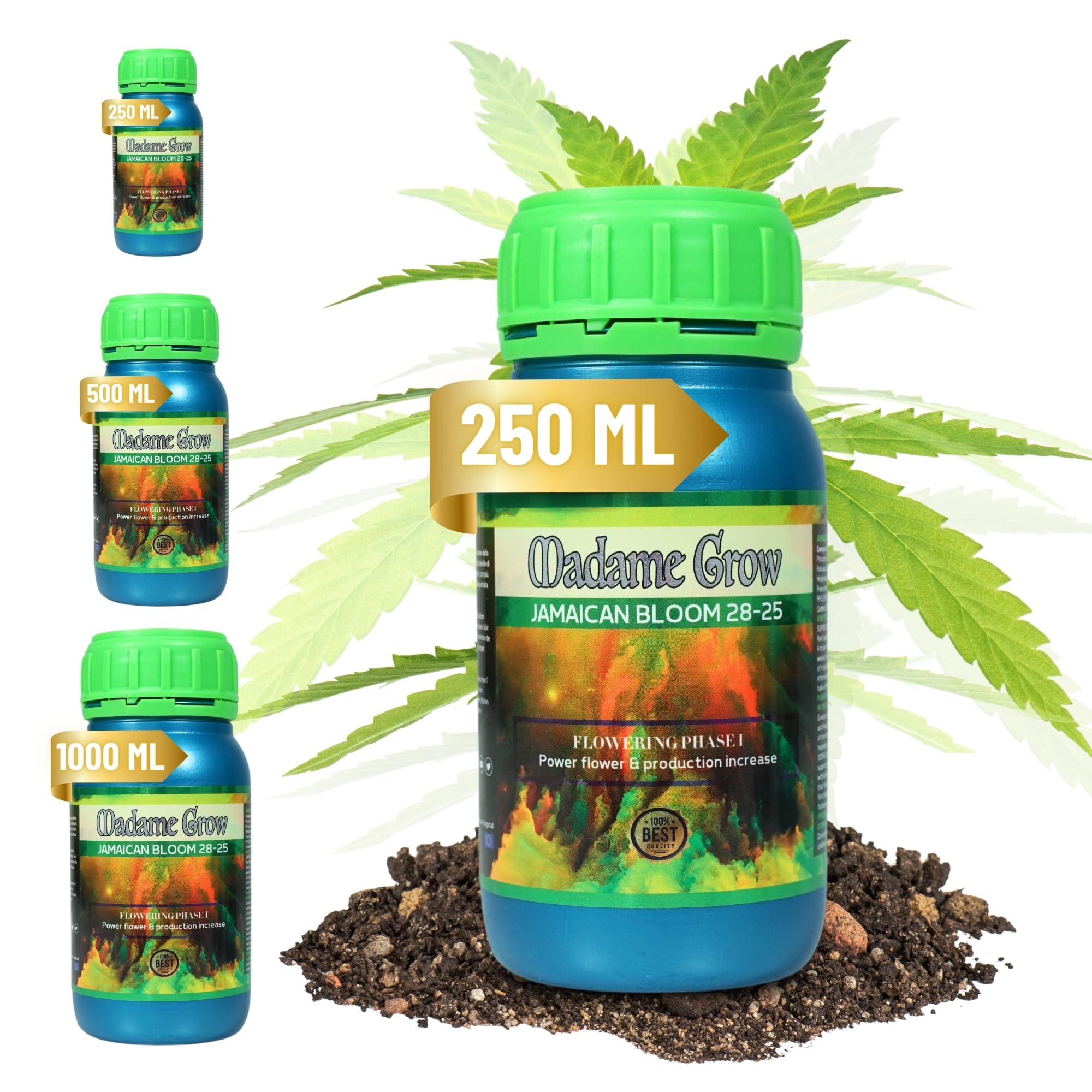 Madame Grow - Organic Fertilizer - Flowering Fertilizer - FLORAISON - JAMAICAN BLOOM - (250ml)