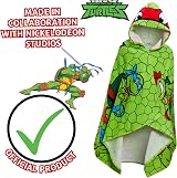 Teenage Mutant Ninja Turtles Hooded Towel Raphael Poncho 100% Cotton view 4